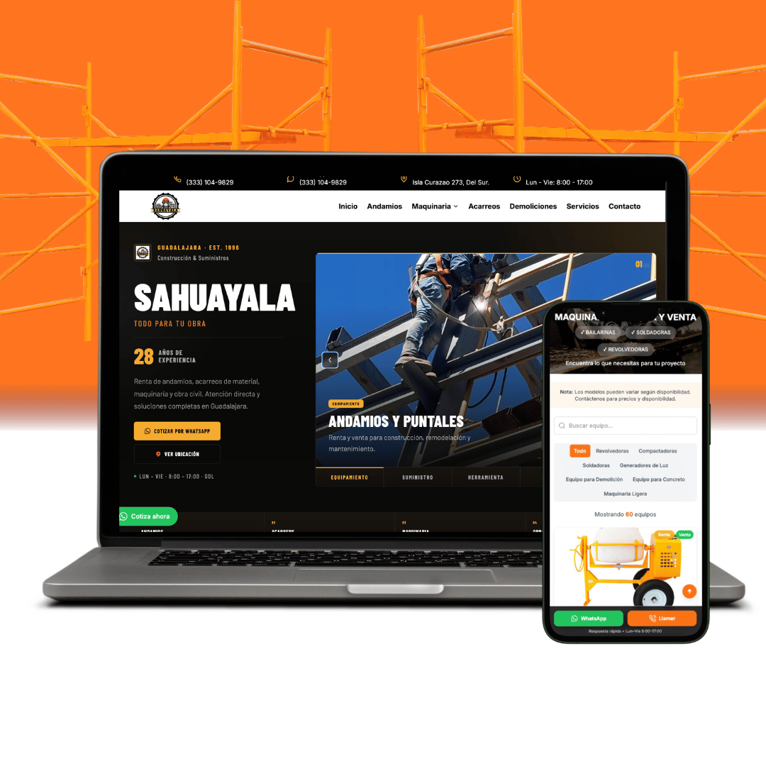Construction Company Website screenshot