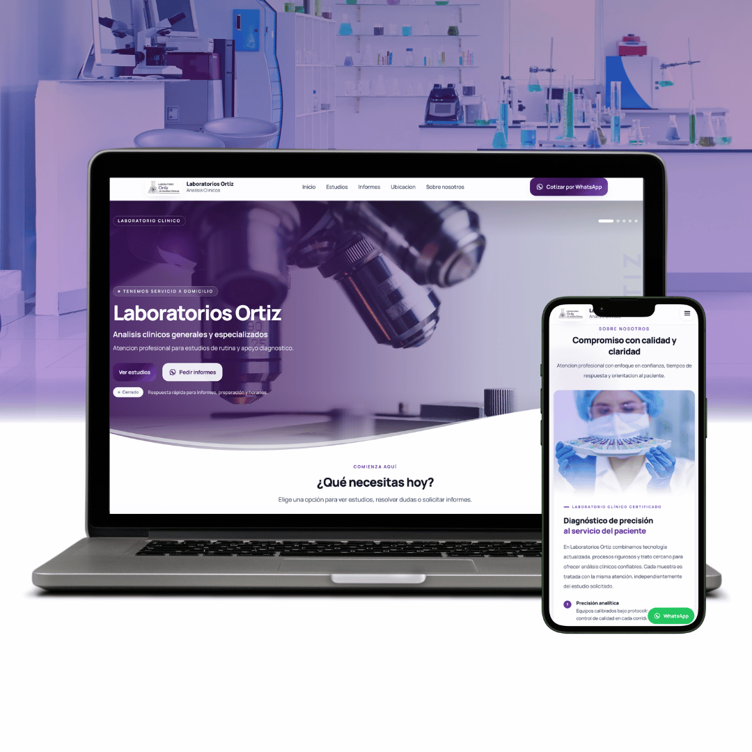 Laboratory Brand Website screenshot